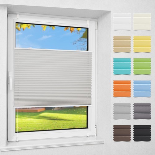 Plissee ohne bohren 60x90cm - ohne,